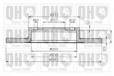 QUINTON HAZELL bdc3511 -  Тормозной диск